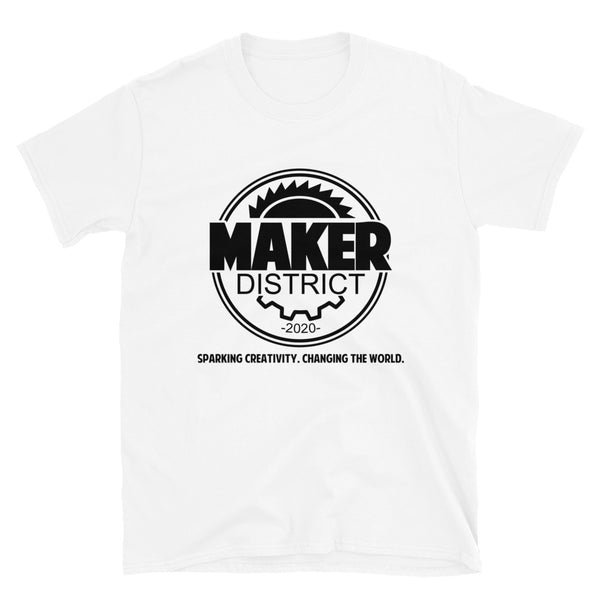 White Unisex Maker District T-Shirt