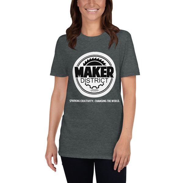 Gray Unisex Maker District T-Shirt