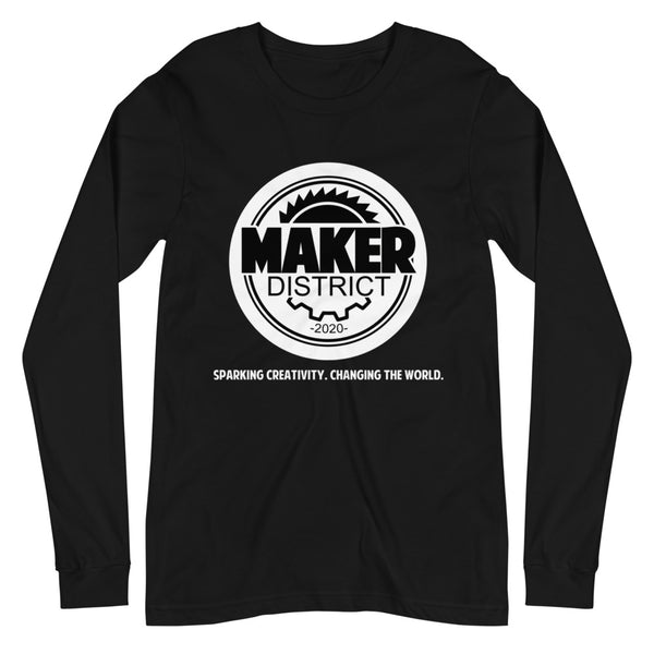 Black Unisex Long Sleeve Maker District Shirt