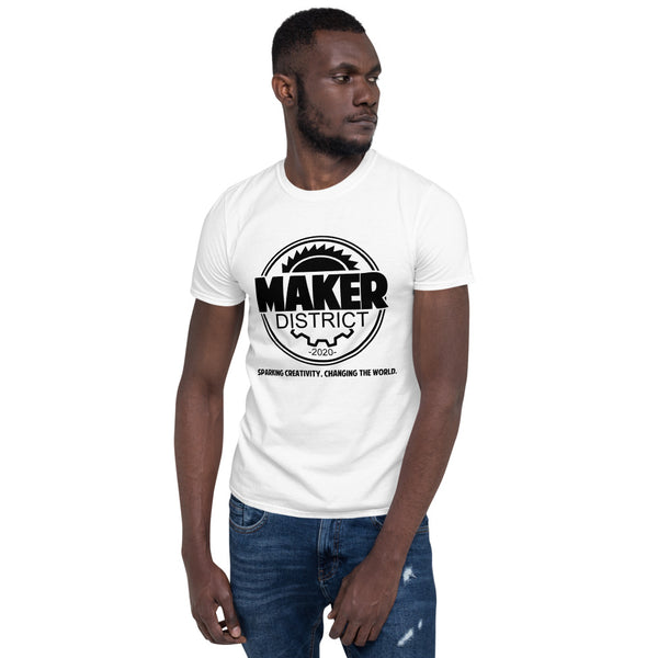 White Unisex Maker District T-Shirt